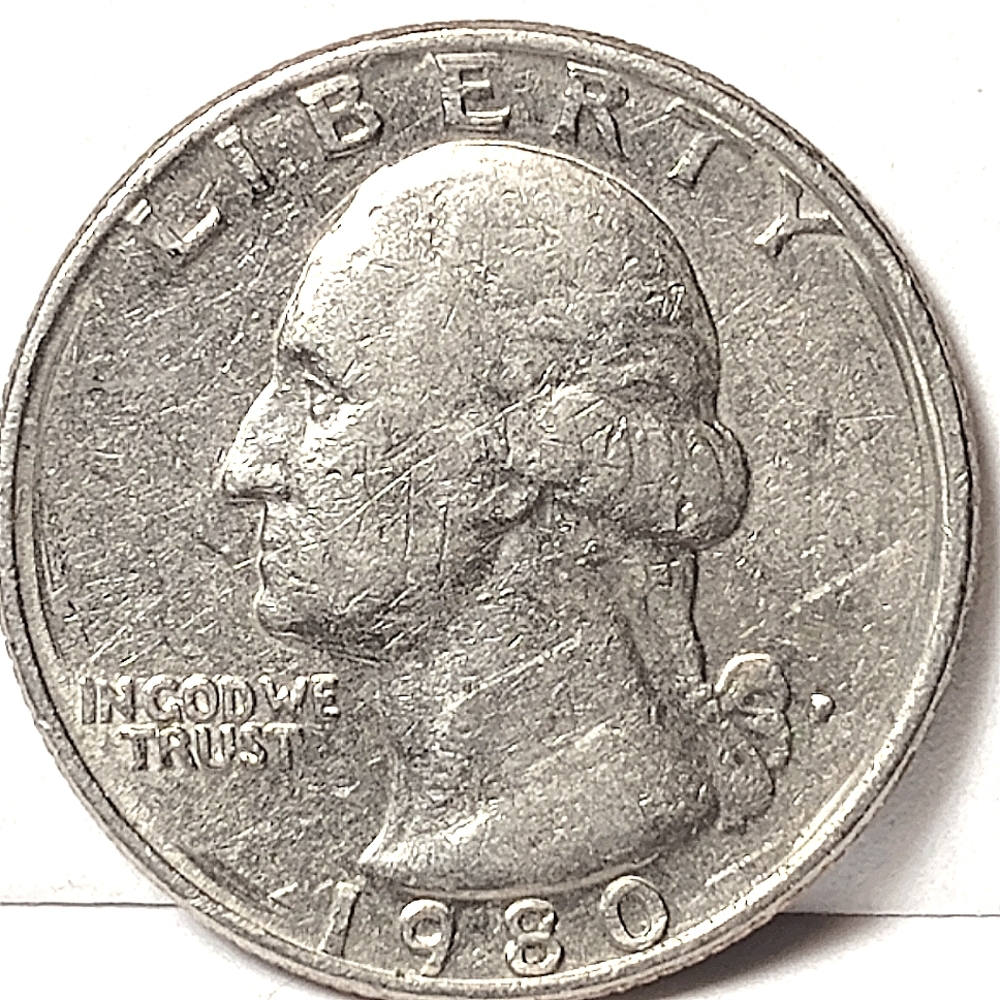 1980 P Error Liberty Quarter